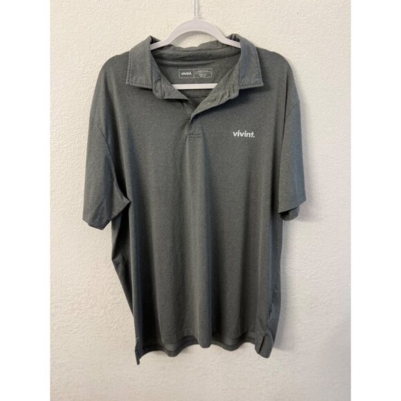 Vivint grey jersey collar polo mens size XXL - Picture 1 of 5